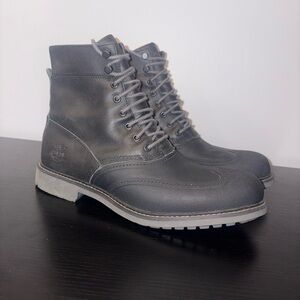 Timberland Men's Stormduck Waterproof Tectuff Wingtip Boots - Black